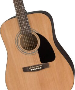Fender FA-125 Acoustic Guitar - Natural Bundle with Gig Bag, Tuner, Strings, Strap, Picks, Austin Bazaar Instructional DVD, and Polishing Cloth Bundle w/ Gig Bag 30 71XILHjAgML