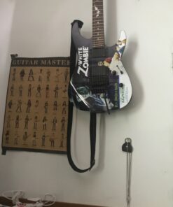 D'Addario Accessories Locking Guitar Strap - Guitar Accessories - Electric Guitar Strap, Acoustic Guitar Strap, Acoustic Electric Guitar Strap & Bass Guitar Strap - Black 41 71XItkfqQL