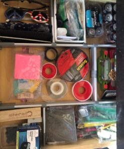 Practical Comfort Aluminum Kitchen Drawer Organizer for Silverware Utensils Flatware 9 Dividers Set | MEDIUM 3 Dividers 17.5" to 19.7" + 6 Dividers 3.8" 42 71XJEL2U8aL