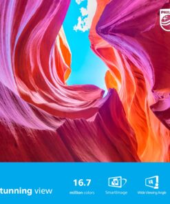 PHILIPS 22 inch Class Thin Full HD (1920 x 1080) 75Hz Monitor, VESA, HDMI & VGA Port, 4 Year Advance Replacement Warranty, 221V8LN 22" Class Full HD | 75Hz 21 71XJWcrEPXL