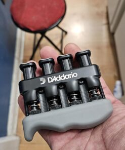 D'Addario Accessories Hand Exerciser–Improve Dexterity and Strength in Fingers, Hands, Forearms- Adjust Tension Per Finger– Simulated Strings Help Develop Calluses- Comfortable Conditioning Varigrip Only(Original) 38 71XJlpIYDqL