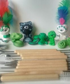 Darice 11-Piece Clay Tools Set from Studio 71 – Metal Tipped Clay Sculpting Tools with Wood Handles, Ideal for Cleaning and Creating Decorative Effects on Clay Surfaces 36 71XKL9TEmDL