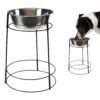 SPOT Elevated Dog Feeder, Stainless Steel, Single Bowl, Hygienic, Easy to Clean, Promotes Proper Posture, Ideal for Medium and Large Breeds, 14-Inch 38 71XKdE5dwZL