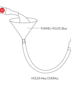 Party Bong Single Beer Bong Funnel with Valve and 40 Tube, Large 11 71XLTrbd6fL