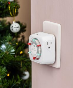 TN311 Heavy-Duty 24-Hour Indoor Mechanical Plug-in Timer - Efficient Control for 2 Devices, Customizable Scheduling - Timer for Lighting, Fans & Small Appliances 16 71XLeNZuAL