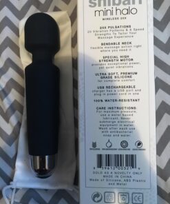 Shibari Mini Halo Vibrator, Wand Massager Vibe, Cordless, Quiet, High Power & Waterproof, Vibration Clitoris Stimulation, Adult Sex Toys, Personal Vibrator for Women, Sex Vibrators (Black) Black 43 71XMEm9xkJL