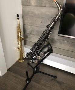 Hamilton Alto/Tenor sax Stand, Black, includes Flute/Clarinet peg 13 71XMXM2P7rL