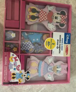 Melissa & Doug Disney Minnie Mouse and Daisy Duck Magnetic Dress-Up Wooden Doll Pretend Play Set (40+ pcs) - Toys, Dress Up Dolls For Preschoolers And Kids Ages 3+ Minnie & Daisy 38 71XMhijPo3L