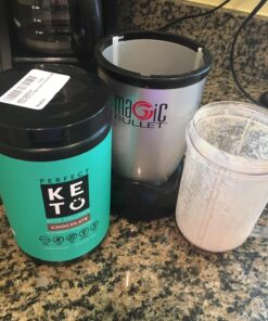 Perfect Keto Collagen Peptides Protein Powder with MCT Oil | Hydrolyzed Collagen, Type I & III Supplement | Non-GMO, Gluten Free, Grassfed, Keto Coffee Creamer | Shakes for Women & Men - Chocolate 53 71XMtdqmEL