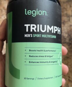LEGION Triumph Men's Sport Vitamin - Complete Multivitamin for Men - Daily Vitamins for Men to Boost Health and Performance - Men's Multivitamin with 21 Vitamins & Minerals - 30 Servings 19 71XNqKCjQ7L