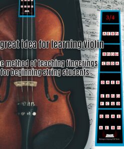 FineFun Violin Finger Guide/Fingerboard Sticker Fret guide Label Finger Chart For Full Size Violin (3/4) 3/4 10 71XOHsdOJL