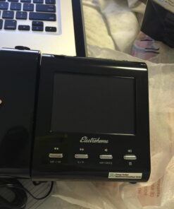 Magnasonic Projection Alarm Clock with AM/FM Radio, Battery Backup, Auto Time Set, Dual Alarm, Nap/Sleep Timer, Indoor Temperature/Date Display with Dimming & 3.5mm Audio Input - Black (EAAC601) 43 71XORD3xJvL