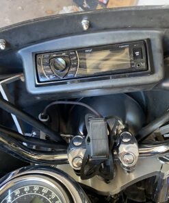 Alternative view of Pyle Bluetooth Marine Receiver Stereo - 12v Single DIN Style Boat In dash Radio Receiver System with Digital LCD, RCA, MP3, USB, SD, AM FM Radio - Remote Control, Wiring Harness - PLRMR27BTB (Black)