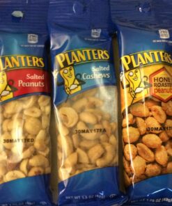 PLANTERS Variety Packs (Salted Cashews, Salted Peanuts & Honey Roasted Peanuts), 24 Packs - Individual Bags of On-the-Go Nut Snacks - No Cholesterol or Trans Fats - Source of Fiber and Healthy Fats 24 Count (Pack of 1) 41 71XPcyOiB9L