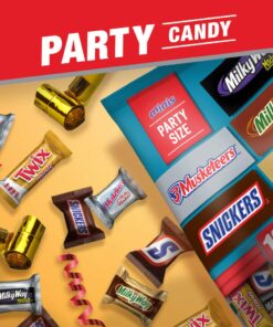 SNICKERS, TWIX, MILKY WAY & 3 MUSKETEERS Variety Pack Fun Size Variety Pack Milk Chocolate & Dark Chocolate Candy Bars Assortment, 40 oz 135 Piece Bag 21 71XPeC8kI0L 3