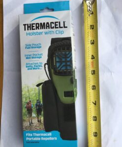 Thermacell Holster for MR300 and MR450 Portable Mosquito Repeller, Black Ballistic Nylon with Refill Storage Pockets, Elastic Closure and Detachable Clip; Attach to Packs, Camping Gear, Belts and More 21 71XQ3nkmwyL