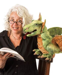 Folkmanis Wyvern Dragon Hand Puppet, Green, White 9 71XQFJhY8tL