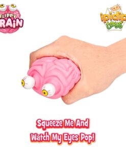 Flippy Brain Squishy Eye Popping Squeeze Fidget - Stress Relief Ball - Anxiety Reducer Sensory Play - Gag for Boys and Girls - Suitable for Autism, ADHD 20 71XRKlr5GCL