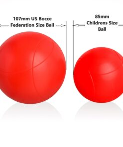 Playaboule Glow in The Dark LED Day Night Lighted Bocce Ball Set Choose Competition 107mm or 85mm Balls 107mm 4 Colors Comp Size Balls 23 71XRu9SSHL