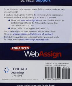 Alternative view of Enhanced Webassign Single-Term Loe Printed Access Card for Math & Sciences