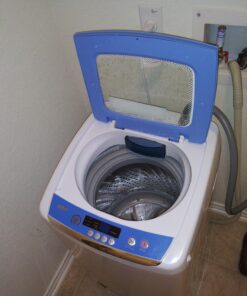 RCA RPW091 0.9 Cu Ft Top Load Portable Washing Machine Washer on Wheels, White 31 71XSNSeErHL