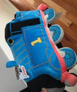 Jay Franco Thomas & Friends Plush Stuffed Toddler Pillow Buddy-Kids Super Soft Polyester Microfiber, 15 inch (Official Mattel Product), Thomas 39 71XSPlY3ziL