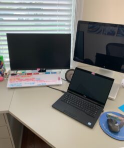 Quartet Glass Dry Erase White Board, Desktop Computer Pad for Notetaking, 18" x 6" Whiteboard, Clean Erase Surface with Storage, 1 Dry Erase Marker, White Surface (GDP186) 42 71XSQZbMf5L