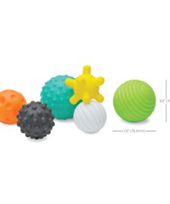 Infantino Textured Multi Ball Set - Toy for Sensory Exploration and Engagement for Ages 6 Months and up, 6 Piece Set 29 71XSeyLmBL