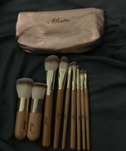 Matto Makeup Brushes 9-Piece Makeup Brush Set Foundation Brush with Travel Makeup Bag 47 71XT0WpaGL