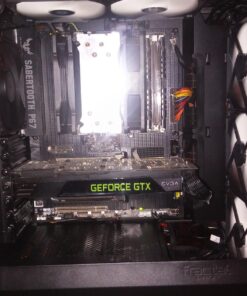 Fractal Design Meshify C - Compact Computer Case - High Performance Airflow/Cooling - 2X Fans Included - PSU Shroud - Modular Interior - Water-Cooling Ready - USB3.0 - Tempered Glass - Blackout Black Dark TG 65 71XU9HLrwiL