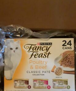 Purina Fancy Feast Tender Chicken and Liver Feast Classic Grain Free Wet Cat Food Pate - (24) 3 oz. Cans Liver & Chicken 3 Ounce (Pack of 24) 32 71XUSLV20nL 2