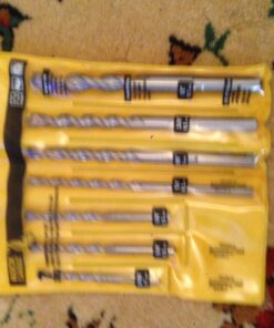 DEWALT Masonry Drill Bit Set, Percussion, Concrete & Block, 7-Piece (DW5207) 37 71XUUj9VVL