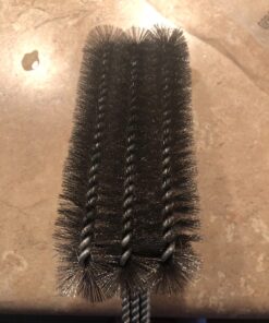 Kona 360/Clean Grill Brush - Powerful 30-Second Grill Cleaner - The World's Best Grill Brush, Bristle | Free of Brass Wire & Safe BBQ Grill Brush, BBQ Brush Accessory for Grill Cleaning Kit - 18 Inch 1 Black 35 71XVUOVhhgL