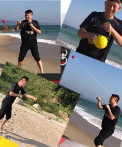 YMX BOXING Ultimate Reflex Ball Set - 4 React Reflex Ball Plus 2 Adjustable Headband, Great for Reflex, Timing, Accuracy, Focus and Hand Eye Coordination Training for Boxing, MMA and Krav Mega Black/Yellow/Red/Green 11 71XW EjspWL