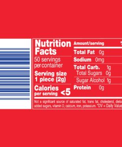 Mentos Sugar-Free Chewing Gum, Red Fruit Lime, Non Melting, 50 Piece Bottle 50 Count (Pack of 6) 10 71XWOC1HWL