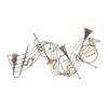 Deco 79 Metal Musical Notes Wall Decor with Trumpets, 39" x 4" x 22", Brown 39" x 4" x 22" 41 71XWfjbTBWL