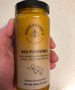 Superfood Honey by Beekeeper's Naturals - Bee Pollen, Royal Jelly, Propolis, Honey - Natural Energy, Immune Support, Mental Clarity, Athletic Performance (11.6 oz) 11.60 Ounce (Pack of 1) 39 71XWsx2JAIL