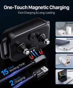 Dog Bark Collar, DINJOO Bark Collar for Large Medium Small Dogs,Smart Bark Collar,Rechargeable Anti Barking Training Collar with 8 Adjustable Sensitivity,Bark Shock Collar with Beep 25 71XX53nNn3L