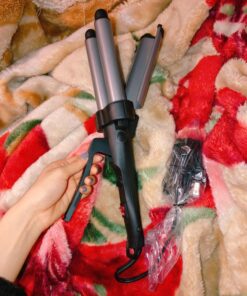 REVLON 3 Barrel Jumbo Hair Waver | Long-Lasting, Natural Looking Waves, (Grey) Grey 51 71XYw7DYVwL