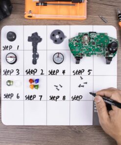 Magnetic Project Mat Showpin Magnetic Mat for Screws with Dry Erase Pen - Large Size Magnetic Pad Preventing Small Screws from Getting Lost and Unorganized - 9.8x11.8 inches 26 71XYy93B5L