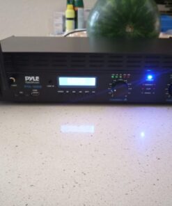 Pyle Professional Audio Bluetooth Power Amplifier - 2-Channel Rack Mount Bridgeable, LED Indicators, Shockproof Binding Posts, Cooling Fans 1000 Watt - Pyle PTA1000 1000W Basic 31 71XZ3aYAkbL