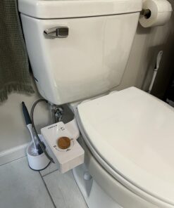 TUSHY Basic 2.0 Bidet Toilet Seat Attachment | A Non-Electric Self Cleaning Water Sprayer w/Adjustable Water Pressure Nozzle, Angle Control & Easy Home Installation (White/Bamboo) White/Bamboo 37 71XZAAUz3fL
