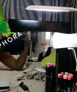 Clip Desk Lamp Table LED Bulb Lamps Set USB Outlet White Modern Shade Gooseneck Dimmable Light Clamp Base Touch Sensor Switch Charging Battery Office Room Bedroom Dorm Kids Small Girls Study Reading 31 71XZCzDol6L