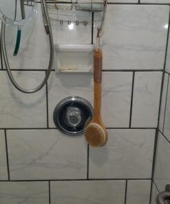 Chikoni Dry Bath Body Brush Back Scrubber with Anti-Slip Long Wooden Handle, 100% Natural Bristles Body Massager, Perfect for Exfoliating, Detox and Cellulite, Blood Circulation, Good for Health 41 71XaHDeuYJL