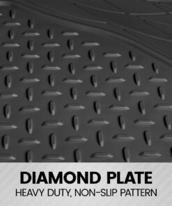 BDK-MT-785 Heavy Duty Cargo Liner Floor Mat-All Weather Trunk Protection, Trimmable to Fit & Durable HD Rubber Protection for Car SUV Sedan Auto - Black 29 71Xay eL35L 1