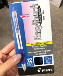 PILOT EasyTouch Refillable & Retractable Ballpoint Pens, Fine Point, Blue Ink, 12-Pack (32211) 23 71Xb5no5fML