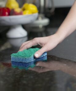 O-Cedar Scrunge Multi-Use (Pack of 6) Non-Scratch, Odor-Resistant All-Purpose Scrubbing Sponge Safely Cleans All Hard Surfaces in Kitchen and Bathroom, 6 Count (Pack of 1), Blue 6 Count (Pack of 1) 37 71XcstT11HL