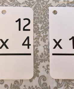 Star Right Math Flash Cards - Multiplication Flash Cards - 169 Hole Punched Math Game Flash Cards - 2 Binder Rings - for Ages 8 and Up - Multiplication Flash Cards 3rd Grade, 4th, 5th, and 6th Grades 169 Multiplication Flash Cards 32 71XeDtBldwL