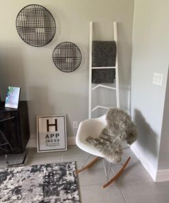 Modway Mid-Century Modern Molded Plastic Kid's Size Lounge Chair Rocker in White 41 71XeEs AcuL