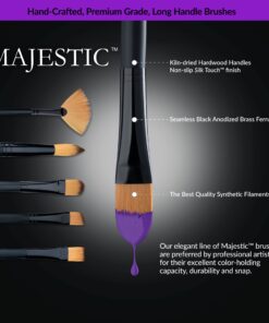 Majestic Royal and Langnickel Long Handle Paint Brush Set, Filbert, 7-Piece 8 71Xfu3maiAL